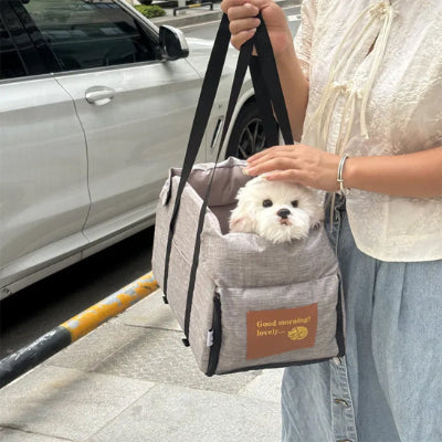 Siège auto chien ReliableComfort gris coucher balades chien