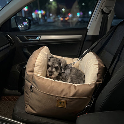 Siège auto pour chien Comfortable brun, coucher chien