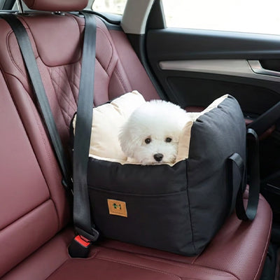 Siège auto pour chien Comfortable noir, coucher, blanc chien