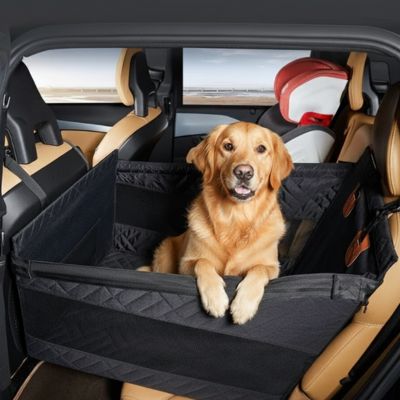 Siège auto pour chien Protective noir assis brun chien