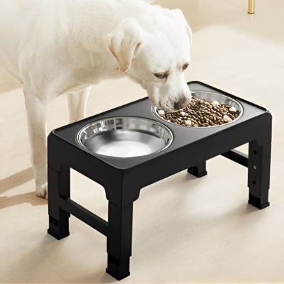 Support gamelle chien BowlSupport blanc chien
