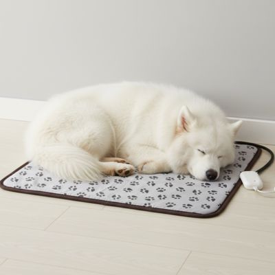 Tapis Chien KomfortOrthopaedic gris blanc coucher chien