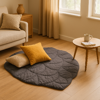 Tapis XXL pour chien DogExtra gris salon chien