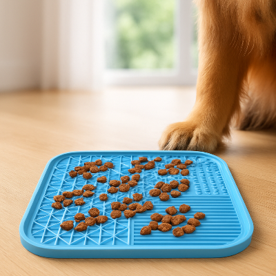 Tapis de fouille chien DogDig brun bleu chien