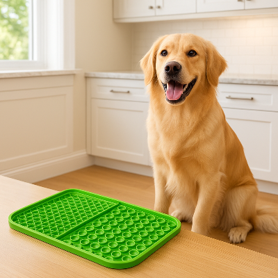Tapis de fouille chien DogDig vert brun chien