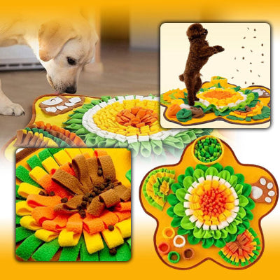 Tapis de fouille chien DogSearch orange noir chien