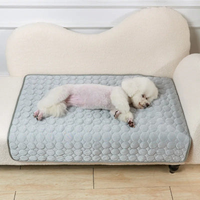 Tapis pour chien Rafraichissant DogMat gris chien