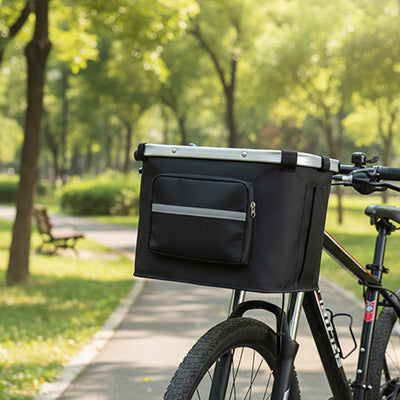 Vélo panier chien SecuriTransport noir vélo chien