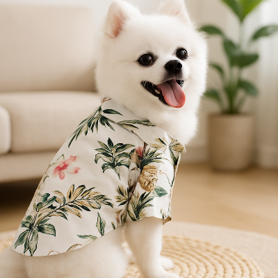 Vêtement pour chien DOGCLOAT vert assis chien