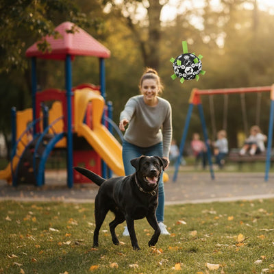 Balle pour chien PetToyLarge noir courir attraper chien