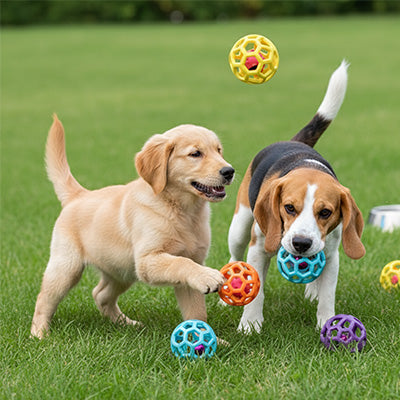 Balle pour chien ultrasistante balle brun, noir chien