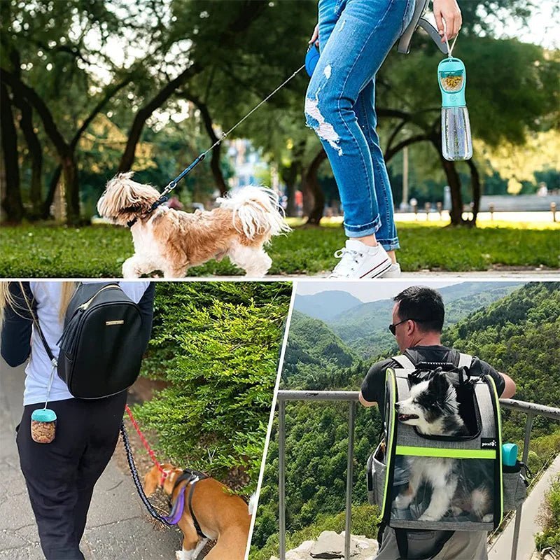 Bouteille d'eau portable - Wate - Bot™ - Chien trop content