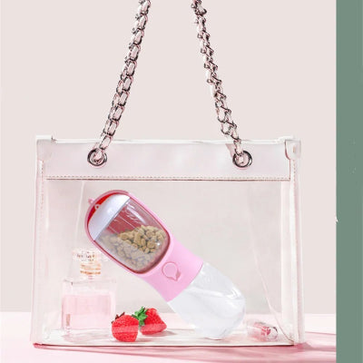 Bouteille d'eau portable WateBot apportée rose