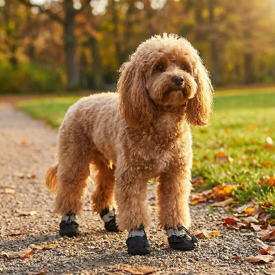 Chaussure chien DagShaes noir, brun chien