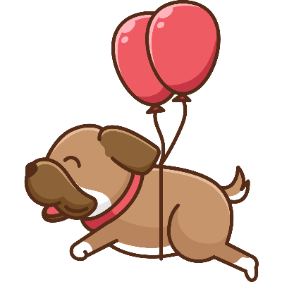 Chien trop content