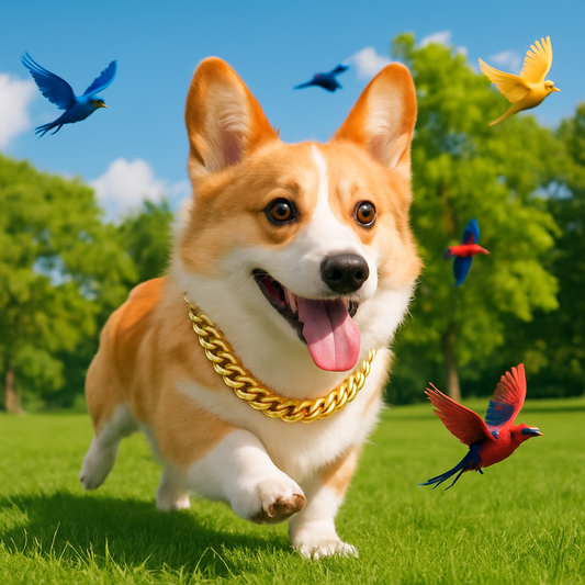 collier-chien-jewelry-or-courir-oiseaux-chien