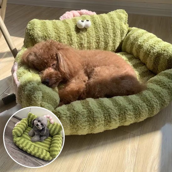 Coussin Chien Dehoussable - DogCover™ - Chien trop content