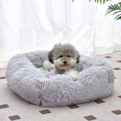 Coussin chien déhoussable DogCushion gris coucher chien