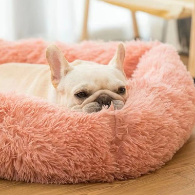 Coussin chien déhoussable DogCushion rose coucher chien