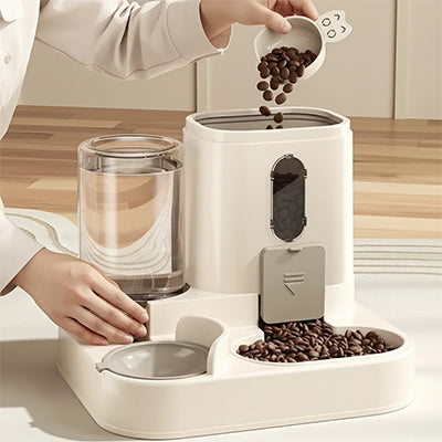 Distributeur de croquettes aufeed remplir nourriture chien