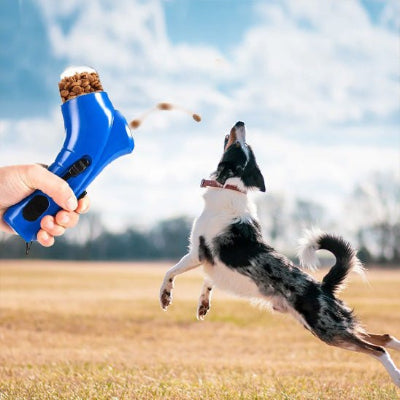 Distributeur de croquettes kibbledis chien bleu jouet