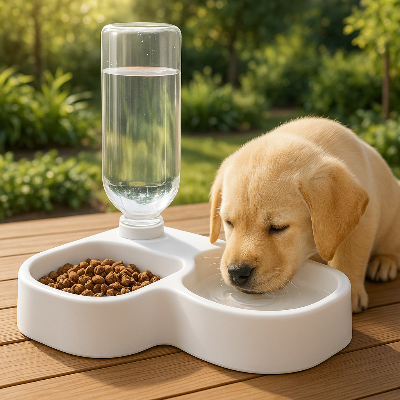 Distributeur de croquettes kiddispenser blanc de hard chien