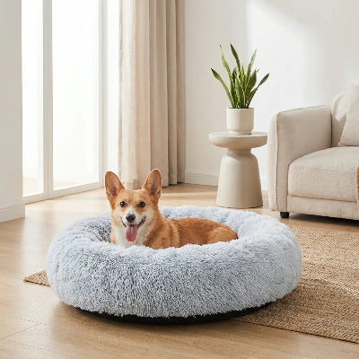 Fauteuil chien DogArmchair gris, brun chien