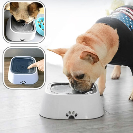 gamelle-anti-eclaboussure-proofbowl-blanc-debout-chien