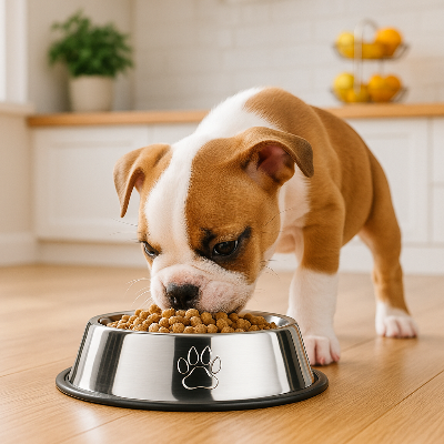 Gamelle pour chien dogfood plancher cuisine nourriture chien