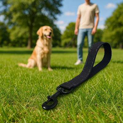 Laisse chien Robus gazon noir chien