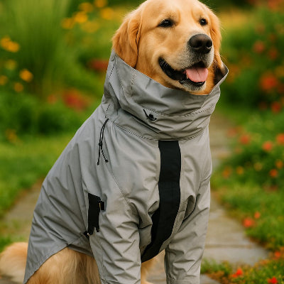 Manteau chien dogket assis dehors chien