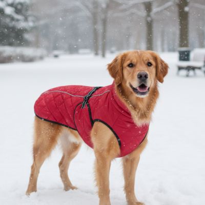 Manteau pour chien arcti rouge neige chien