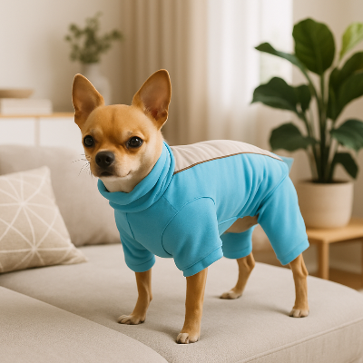 Manteau pour chien coat bleu chien