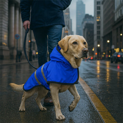 Manteau pour chien final bleu marché chien