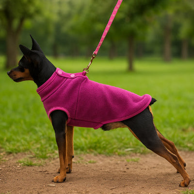 Manteau pour chien ImpCon rouge, noir chien