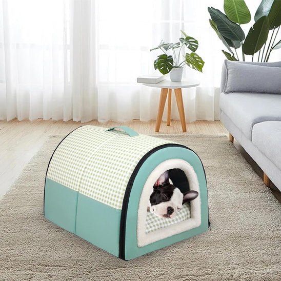 niche-pour-chien-interieur-vert