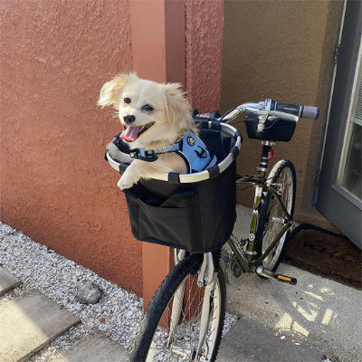Panier vélo chien dogbasket brun, noir chien