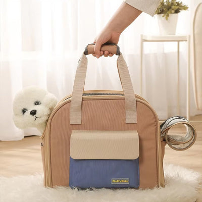 Sac à dos chien canback kaki blanc chien