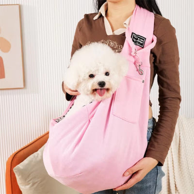 Sac de transport chien bikedogs blanc rose chien