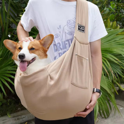 Sac de transport chien bikedogs brun kaki chien
