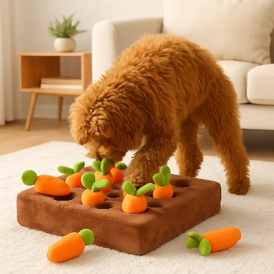 Tapis de fouille chien dogdigging debout jeu chien