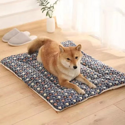 Tapis pour chien rafraîchissant coolingdog chien bleu, brun
