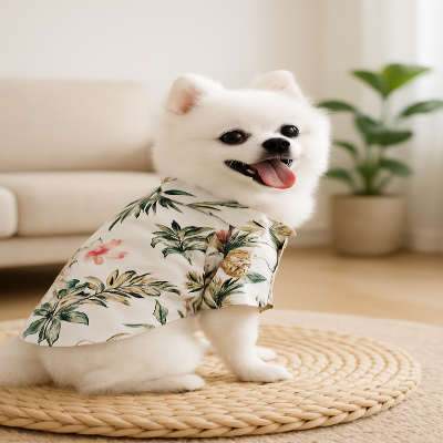 Vêtement pour chien dogclo vert assis chien
