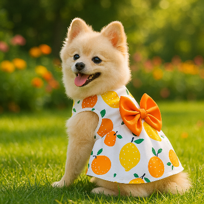 Vêtement pour chien dogthes orange citron chien